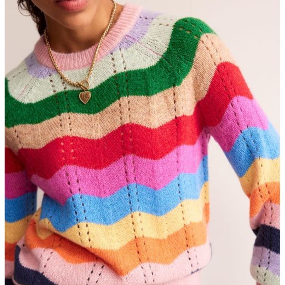 Boden Rainbow Sweater